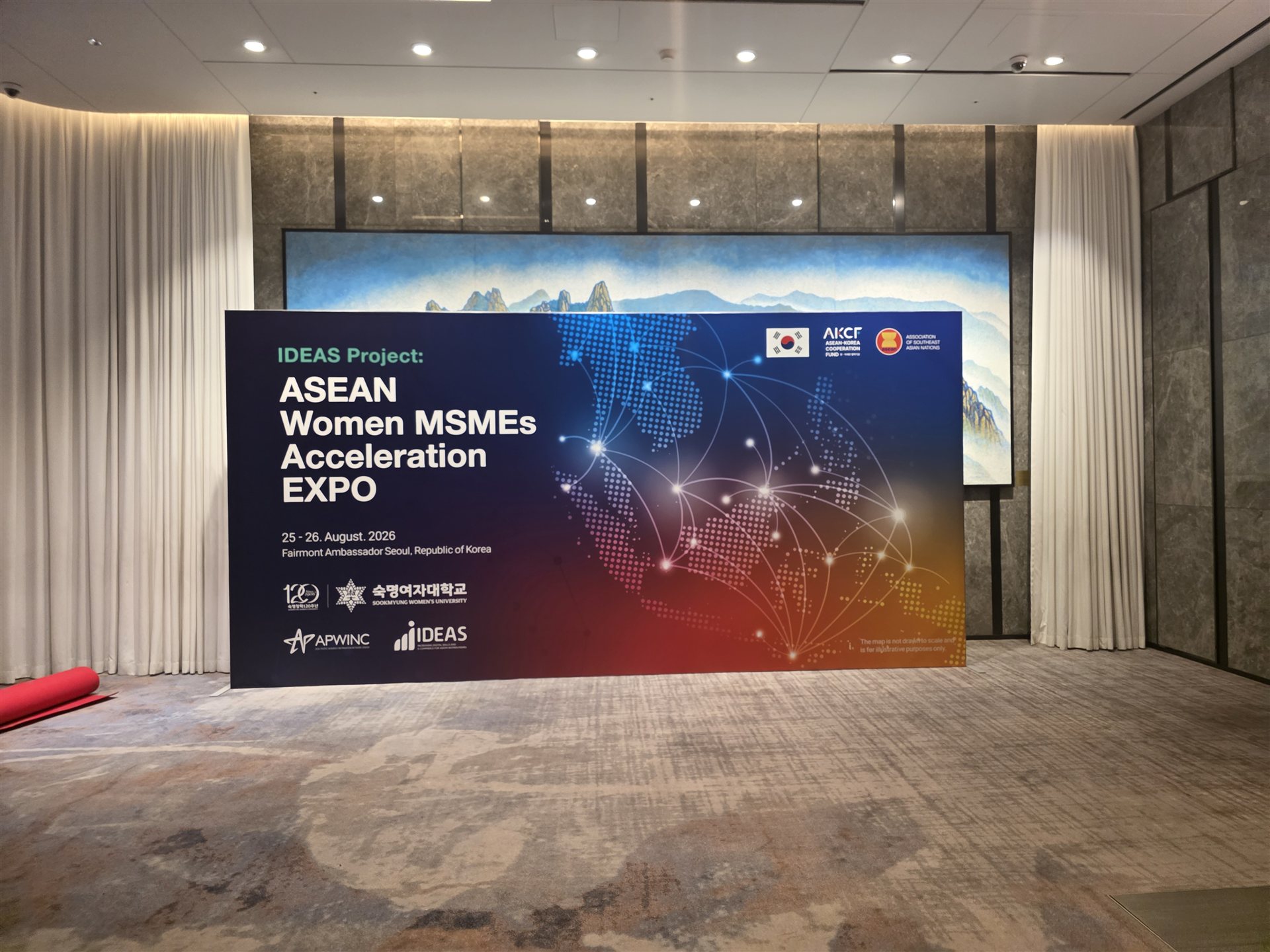 ASEAN Women MSMEs Acceleration EXPO - 행사 백월 전경